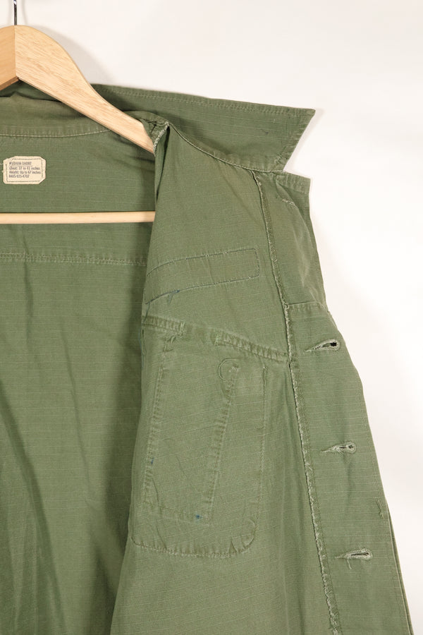 1968 Contract M-S 4th Model Jungle Fatigue Jacket, used, with US ARMY tape.