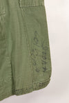 1968 Contract M-S 4th Model Jungle Fatigue Jacket, used, with US ARMY tape.