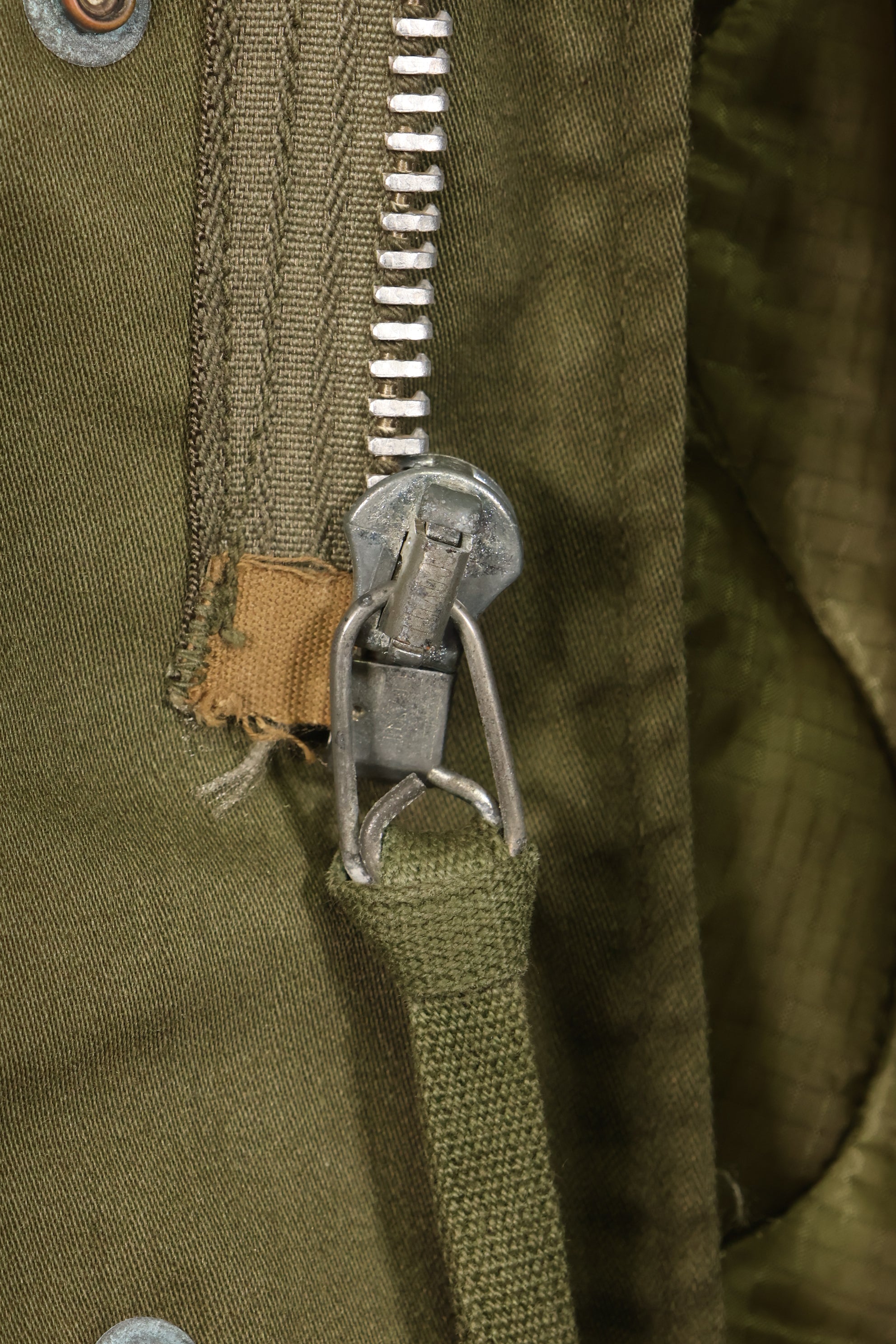 1967 Contract, M-R, U.S. Military, 2nd Model M65 Field Jacket, Aluminum Zipper, With Liner, Used