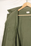 1968 Contract X-L-R 4th Model Jungle Fatigue Jacket, faded, used.