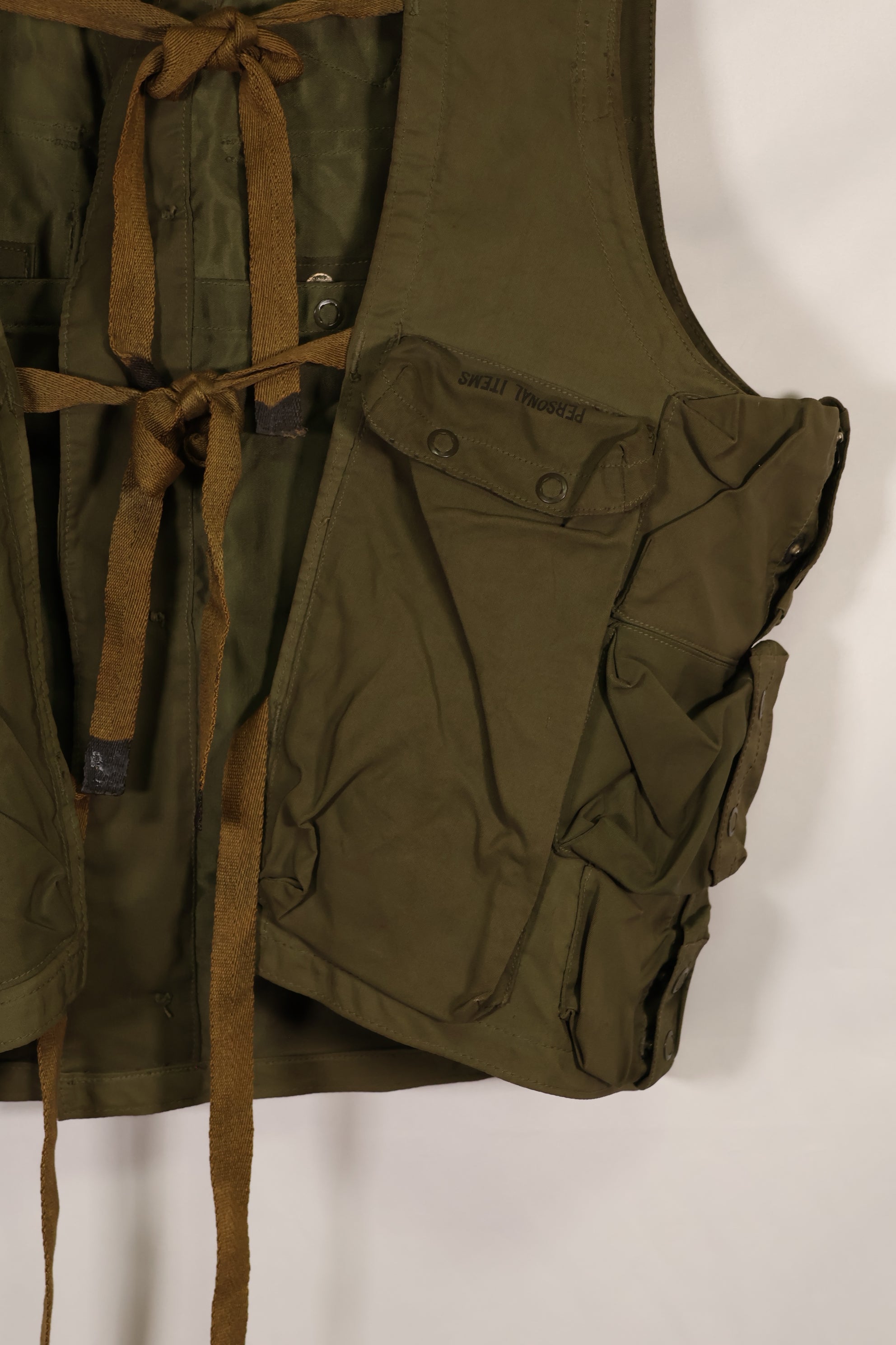 Real 1940s WWII U.S. Army Air Corps AAF C-1 Survival Vest Used