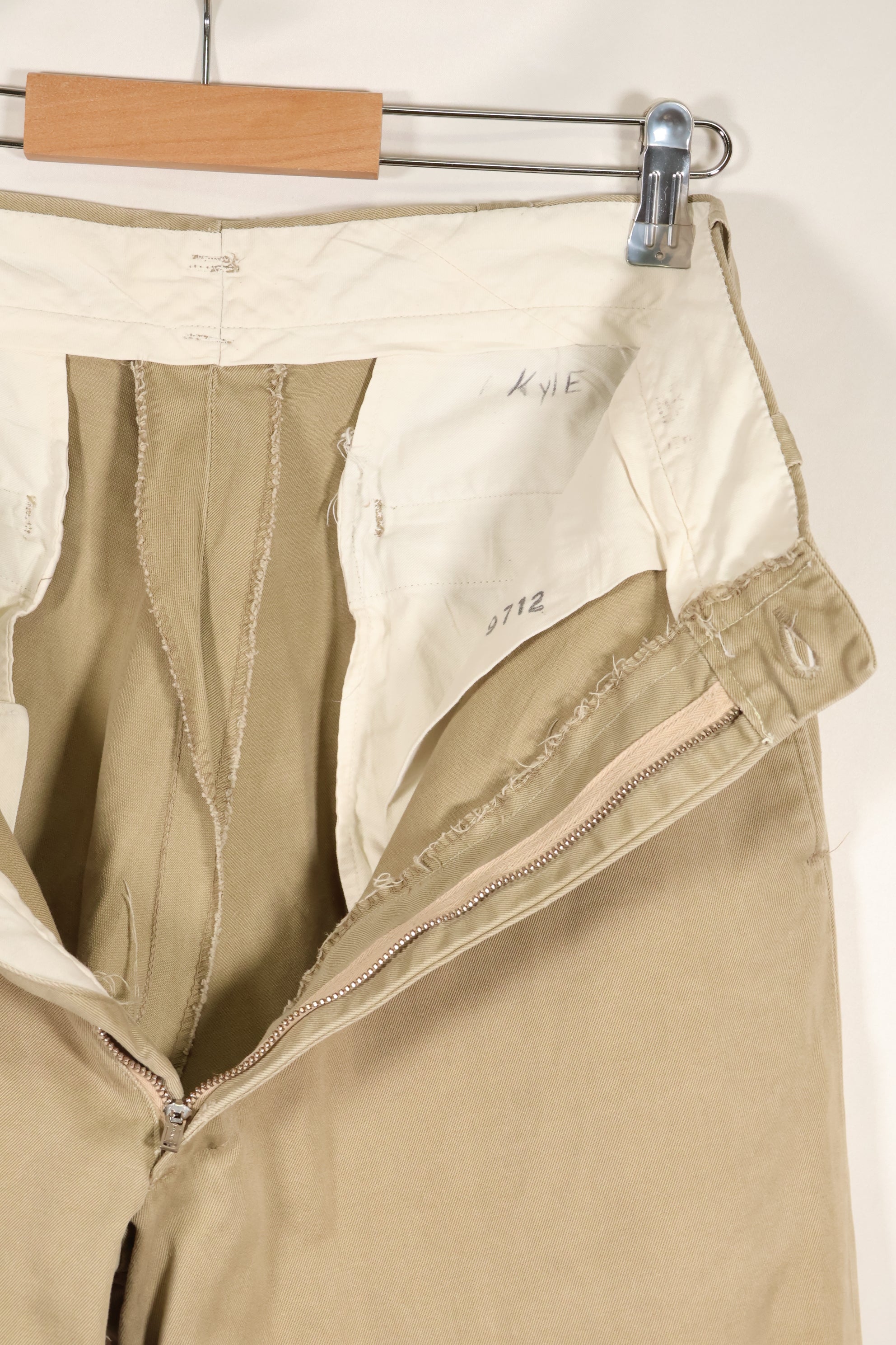 1960s 30X31 U.S. Army khaki pants, chinos, used A