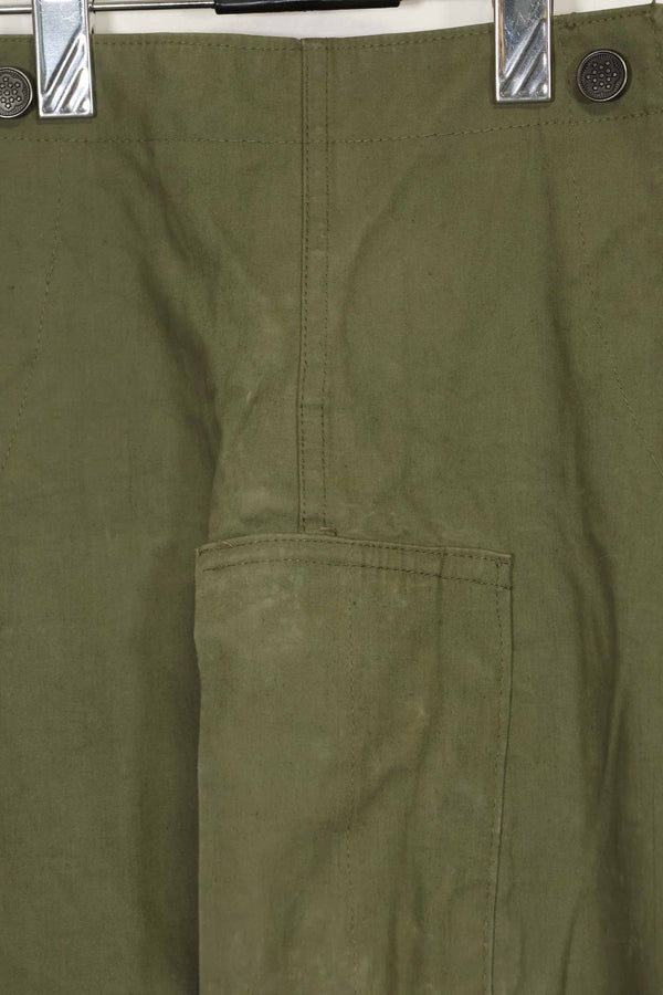 1940s-early 50s U.S. Navy, Army button deck pants, rain pants, used, B