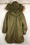 Early 1950s M51 Field Parka with fishtail wool pile liner, used.