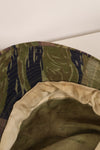 Authentic Fabric: Tiger Stripe, TO78, Silver Tiger Pattern, CISO Cut, Boonie Hat, Post-War, Used