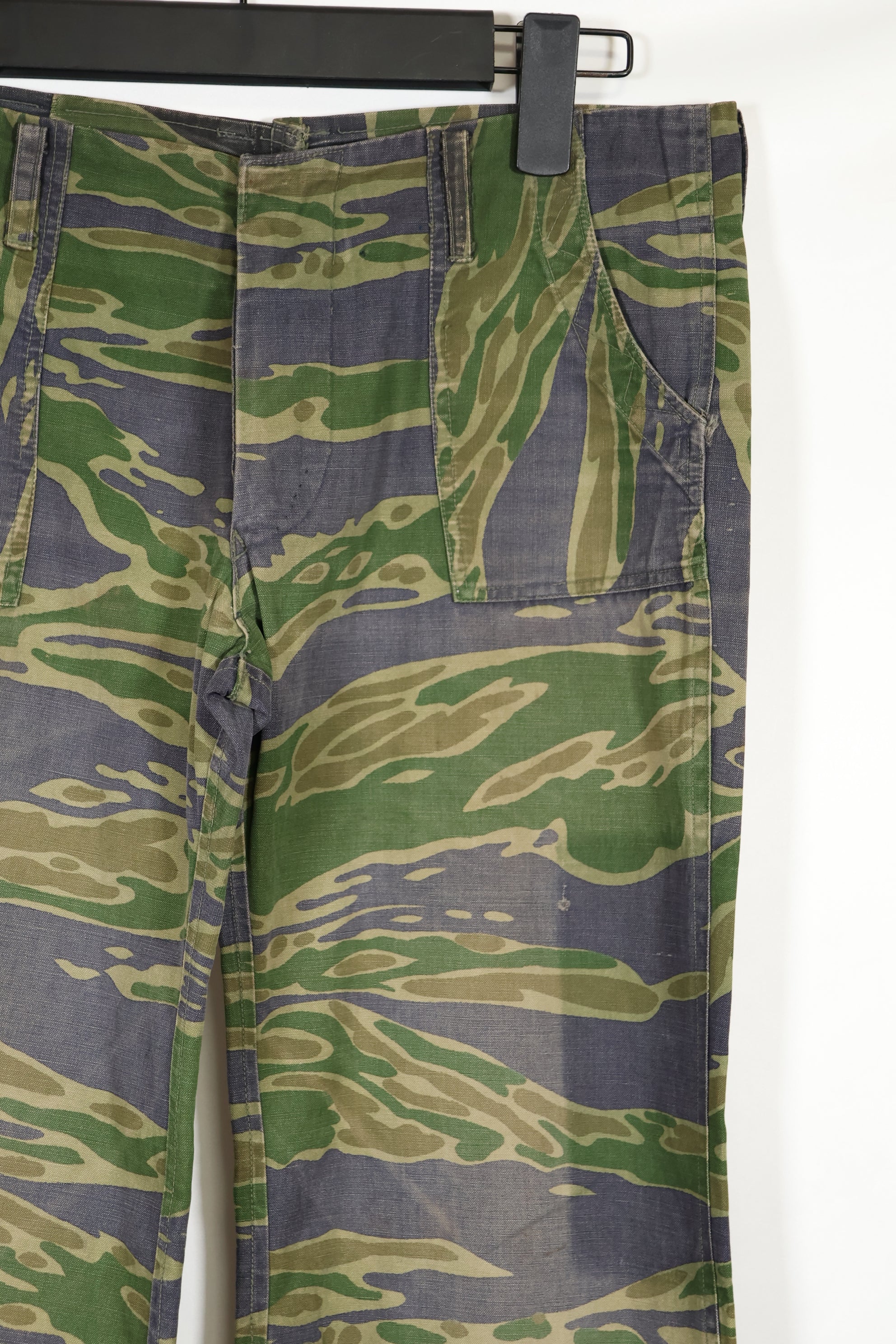 Real 1970s Late War Tiger Stripe Pants, used.