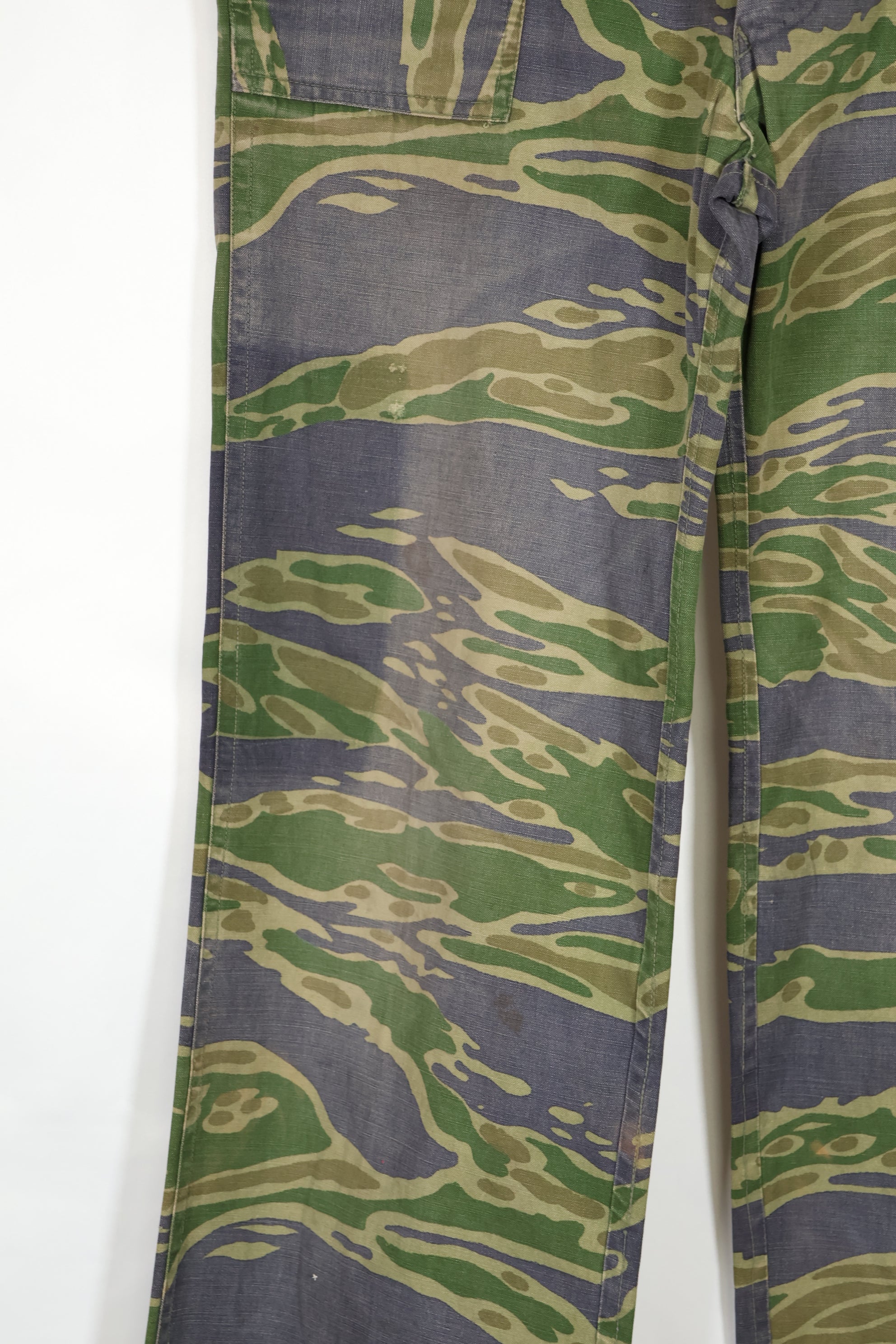 Real 1970s Late War Tiger Stripe Pants, used.