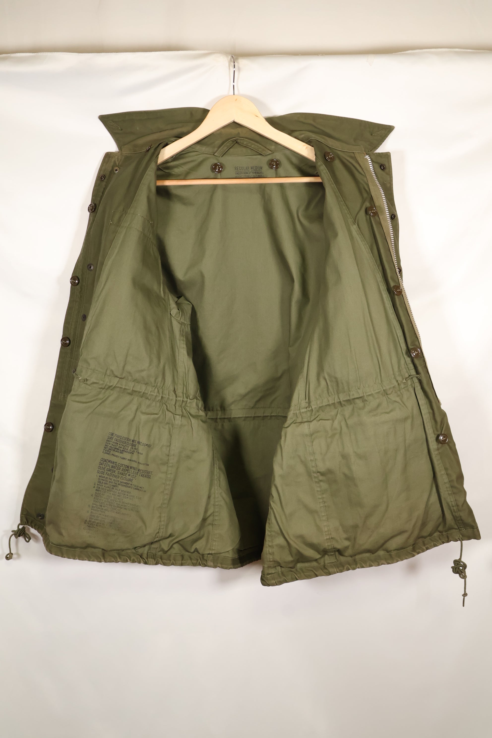 1956 Contract M-R M51 Field Jacket with liner, used, good condition