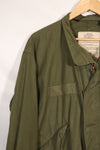 1977 Contract S-R U.S. Army M65 Field Parka, good condition, used.