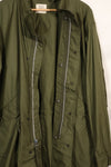 1970 Contract M-R Deadstock US Army M65 Field Parka, aluminum zipper, long term storage.