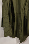 1970 Contract M-R Deadstock US Army M65 Field Parka, aluminum zipper, long term storage.