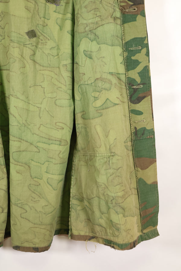 1968 Contract L-R Ripstop ERDL Camouflage Jungle Fatigue Jacket in good used condition