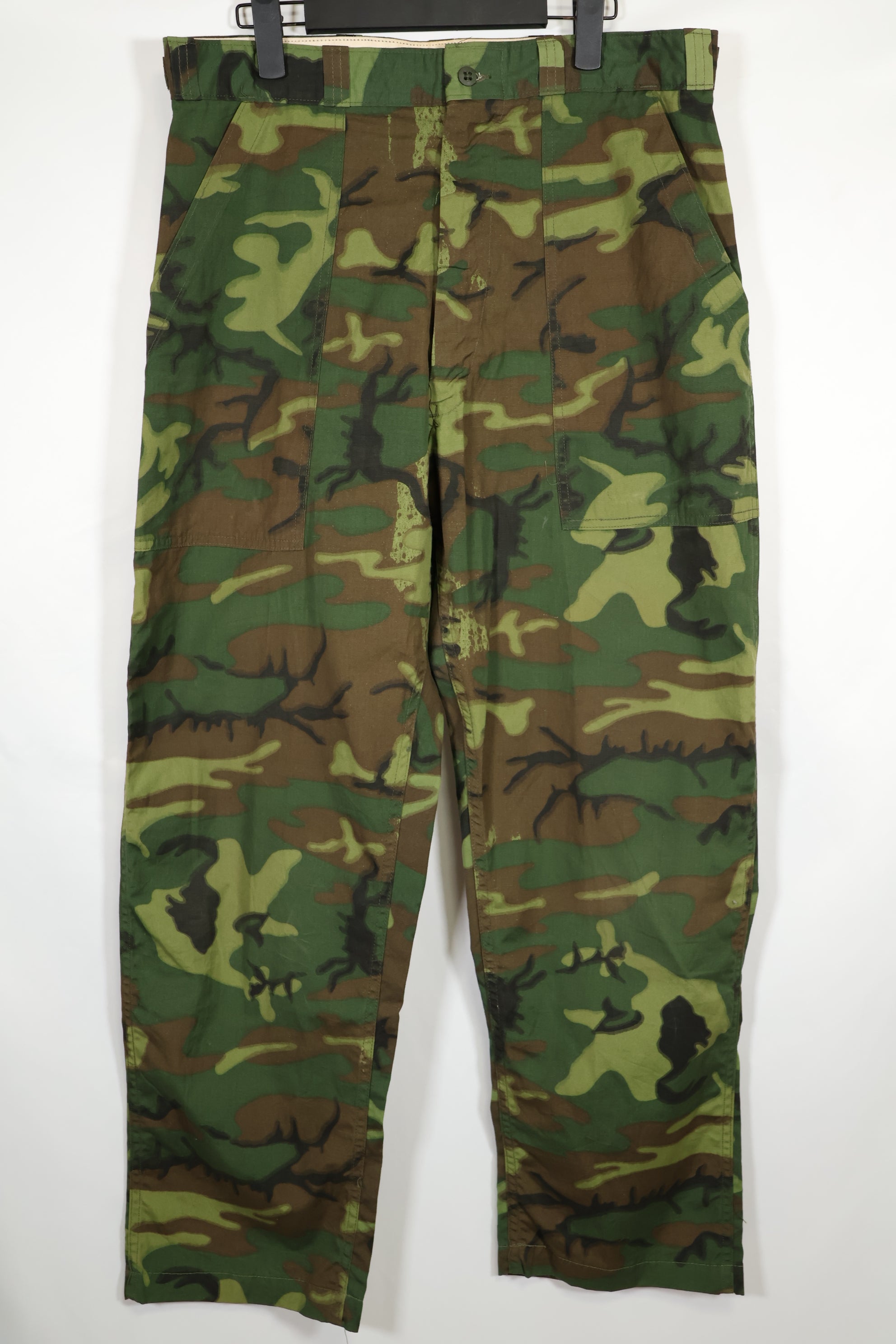 Civilian Product Real fabric non ripstop ERDL camouflage hunting pants, unused.