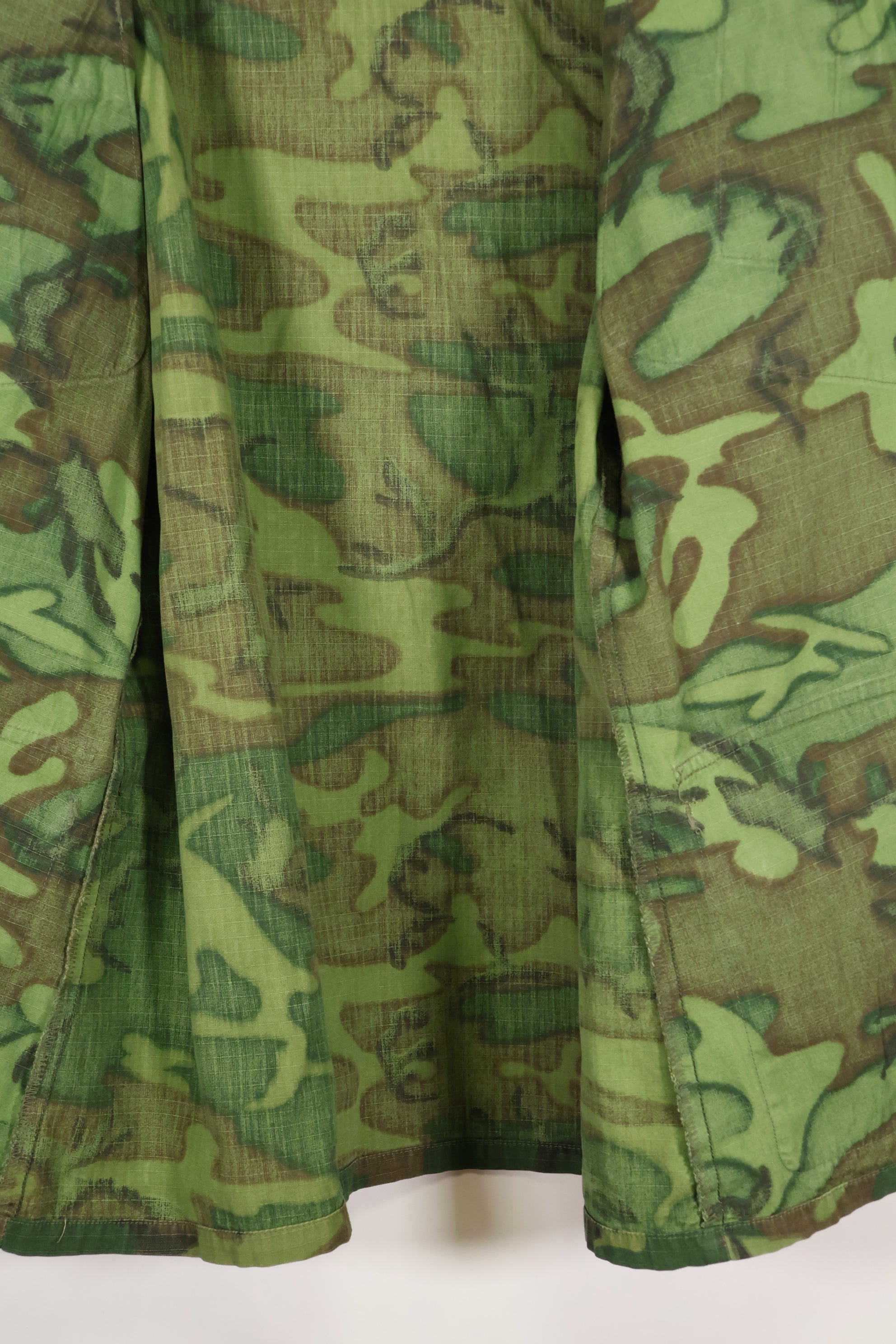 1970年契約　M-S　USMC　リップストップ　ERDL迷彩　ジャングルファティーグ　ジャケット　褪色あり　中古品