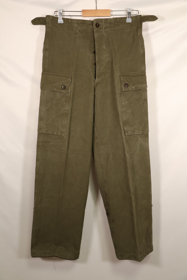 Real 1959 Dutch Army double face field pants in good condition.