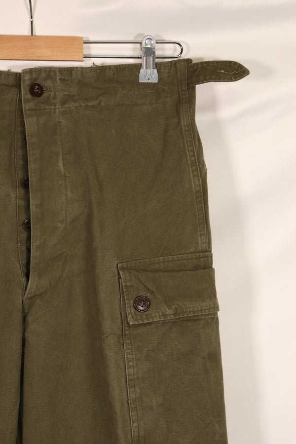 Real 1959 Dutch Army double face field pants in good condition.