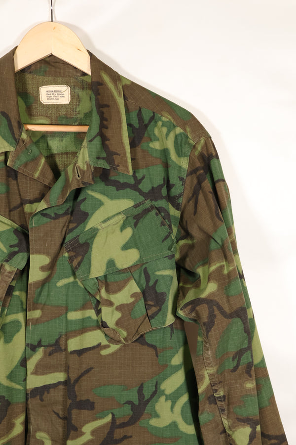 1969 Contract M-R Ripstop ERDL Camouflage Jungle Fatigue Jacket in good used condition