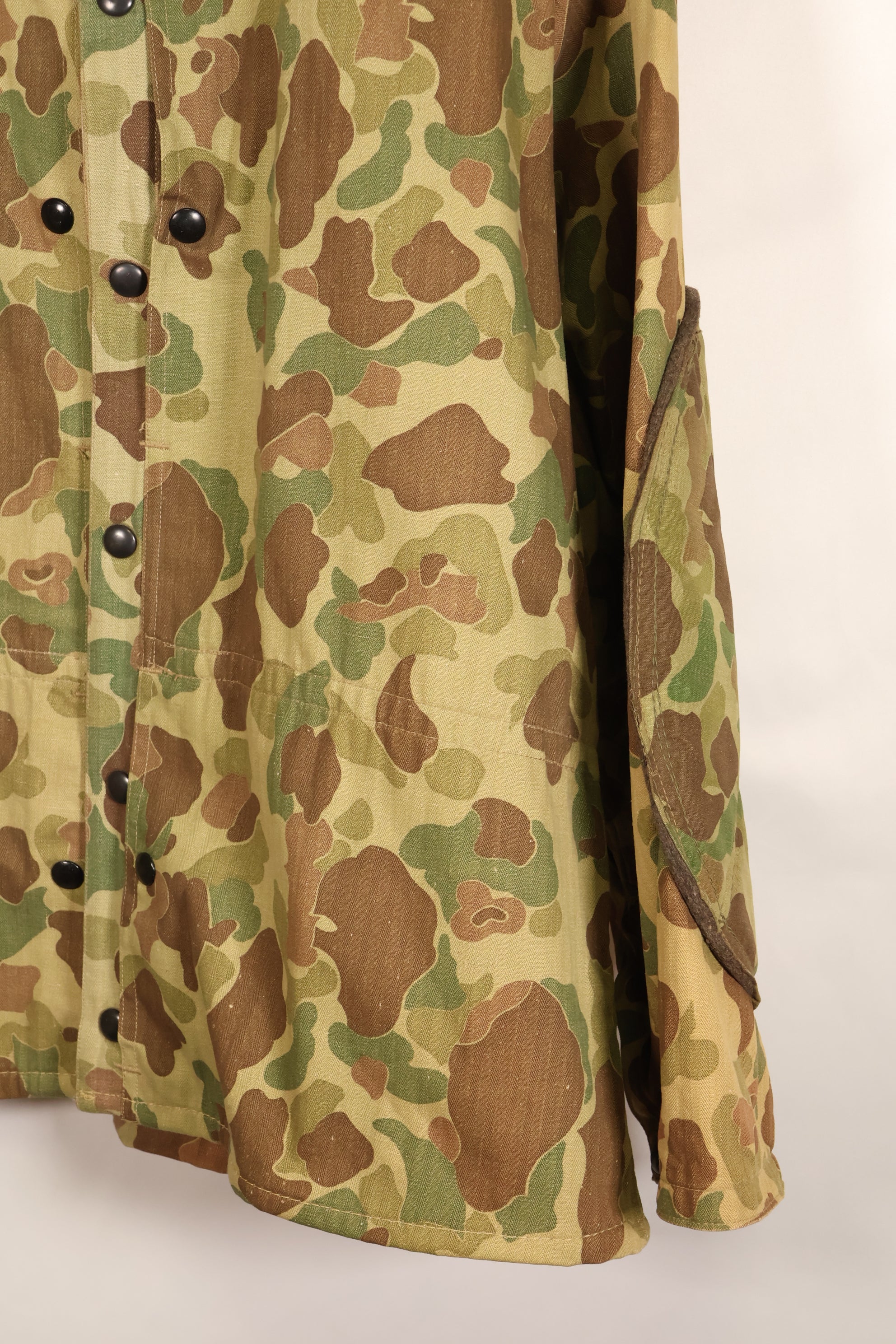 1942~43年頃　アメリカ軍　USMC　フロッグスキン迷彩　3rd Model パラマリーンジャケット　ほぼ未使用品　改造あり