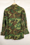 1969 Contract M-R Ripstop ERDL Camouflage Jungle Fatigue Jacket in good used condition