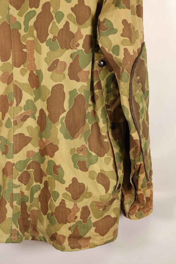 1942~43年頃　アメリカ軍　USMC　フロッグスキン迷彩　3rd Model パラマリーンジャケット　ほぼ未使用品　改造あり