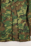 1969 Contract M-S Ripstop ERDL Camouflage Jungle Fatigue Jacket, faded, used, B