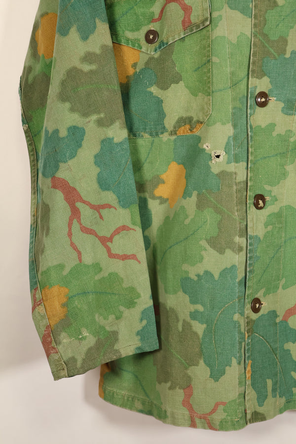 Late 1960s–Early 1970s: U.S. Marine Corps (USMC) Mitchell Camouflage Utility Shirt, Privately Procured, Tent Cloth