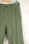 1960's lot, estimated 34 degrees USMC P-56 utility pants, used.