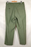 1960's lot, estimated 34 degrees USMC P-56 utility pants, used.