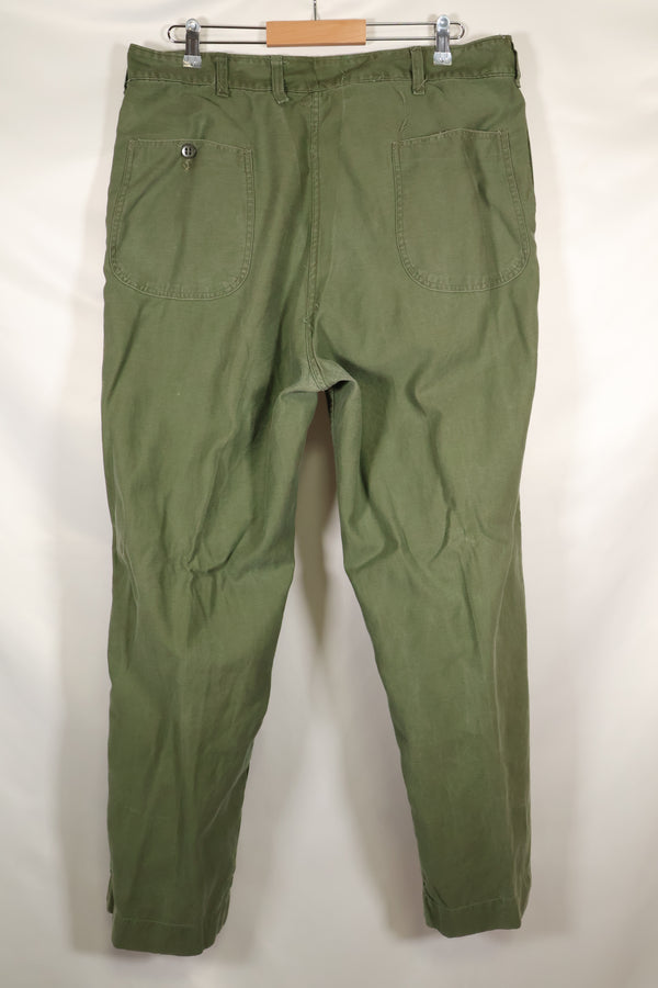 1960s lot, estimated 36 approx USMC P-56 utility pants, used.