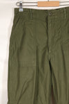 1968 Contract 32x31 US Army OG-107 Utility Pants Baker Pants Used