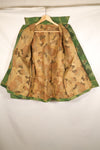 Authentic Fabric, Post-War Production, Authentic Mitchell Camouflage, Made from Shelter Half Fabric, 1st Model Jungle Fatigue Jacket, Used