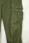 Estimated 1967 Contract 3rd Model Non Ripstop Jungle Fatigue Pants M-R Good Condition Used