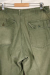 1961 contract, estimated size 36 OG-107 utility pants, baker pants, used.