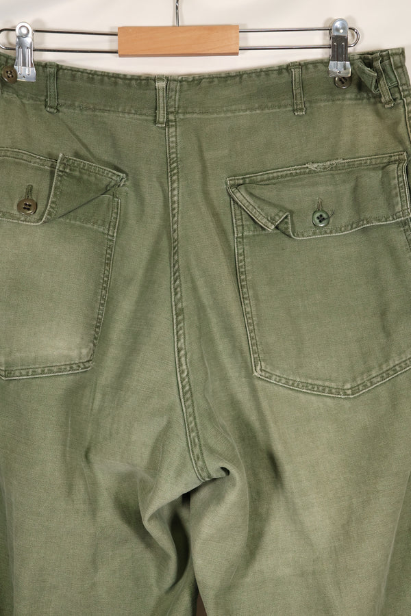 1961 contract, estimated size 36 OG-107 utility pants, baker pants, used.