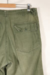 1961 contract, estimated size 36 OG-107 utility pants, baker pants, used.