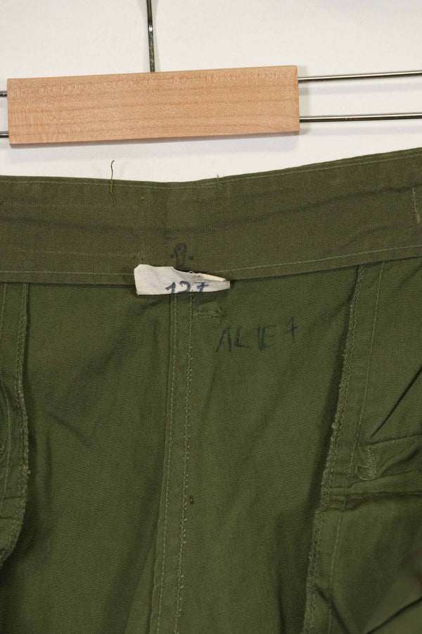 Estimated 1967 Contract 3rd Model Non Ripstop Jungle Fatigue Pants M-R Good Condition Used