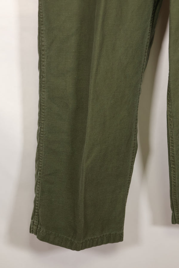 Early 1960s, estimated 34 OG-107 utility pants, baker pants, used.
