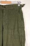 Early 1960s, estimated 34 OG-107 utility pants, baker pants, used.