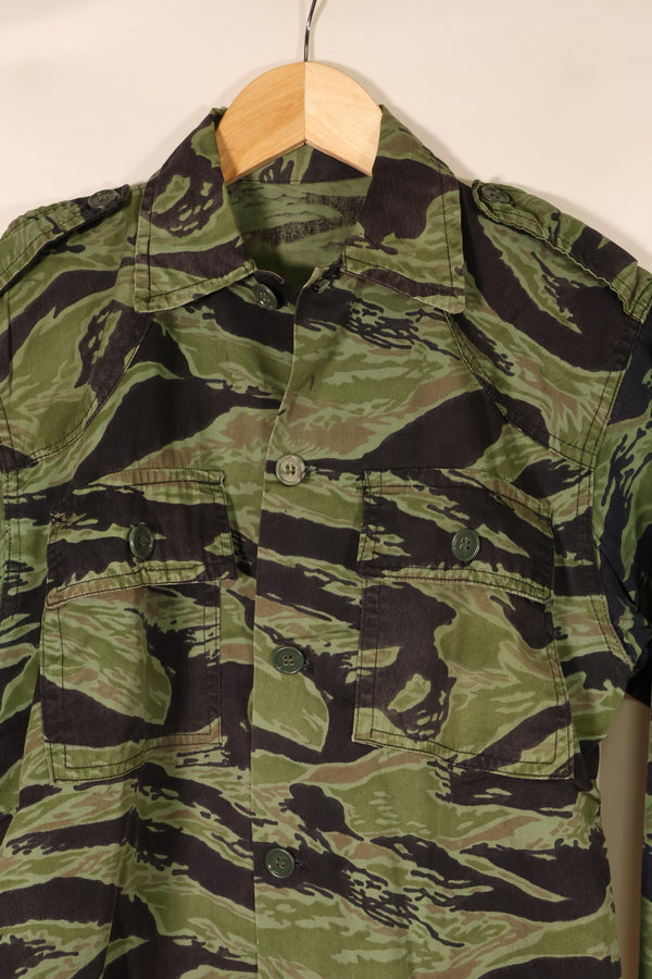 Late 1960s, South Vietnamese Marine Corps (VNMC), 4th Pattern, Sea Wave, Tiger Stripe Shirt, Used