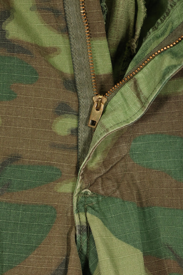 1968 contract missing size tag Ripstop ERDL camouflage Fatigue pants, used.
