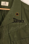 Real 1969 3rd Model Jungle Fatigue Short Sleeve Jacket M-S USAF w/ Patch Used