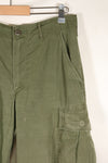 1968 Contract S-R 4th Model Jungle Fatigue Pants, used with fading and repairs.