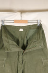 1968 Contract S-R 4th Model Jungle Fatigue Pants, used with fading and repairs.