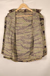 Late 1960s—Estimated US-S—Late War Lightweight—Tiger Stripe—Shirt—Some wear and fading—Used