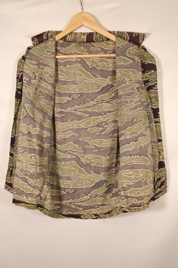 Late 1960s—Estimated US-S—Late War Lightweight—Tiger Stripe—Shirt—Some wear and fading—Used