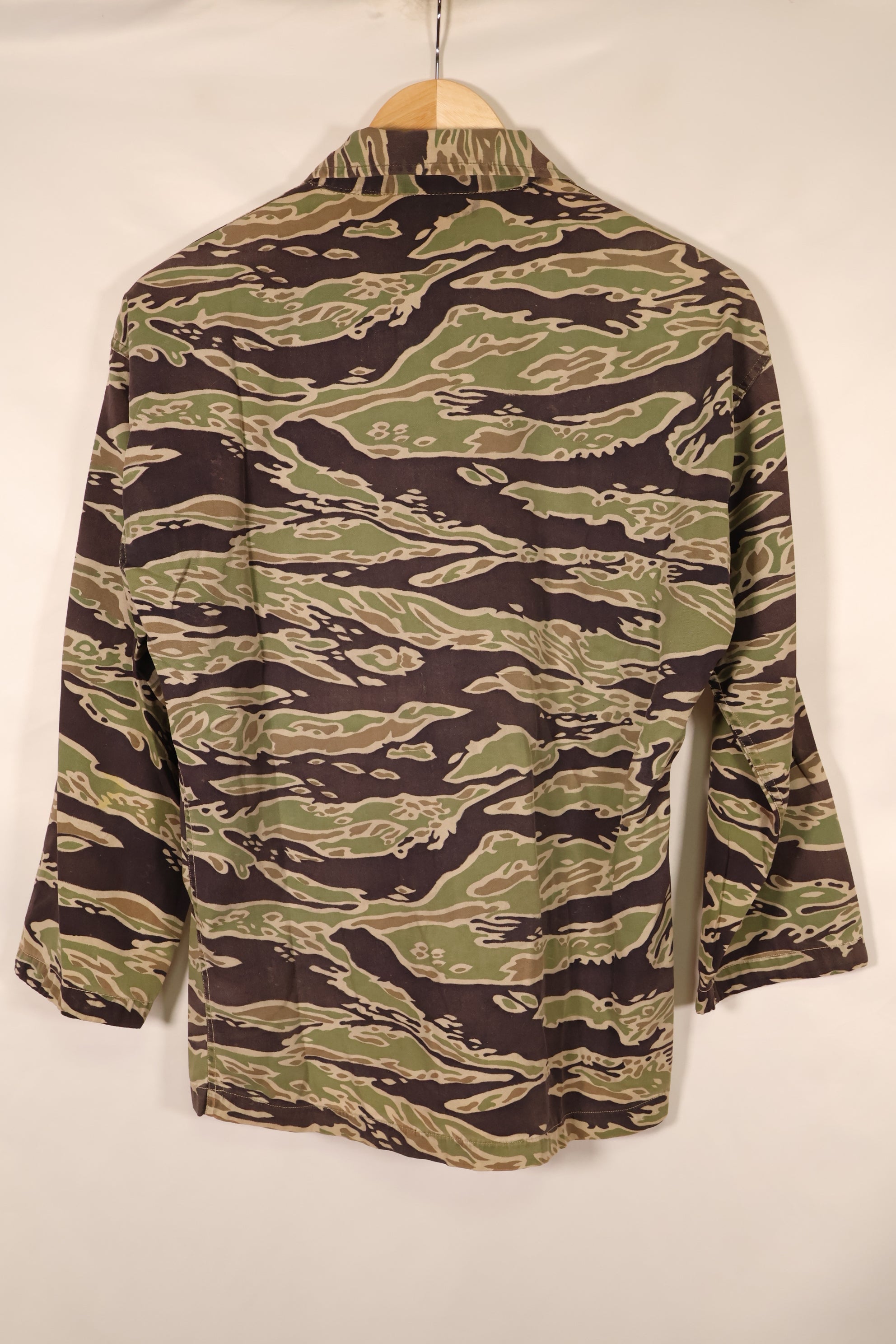 Late 1960s—Estimated US-S—Late War Lightweight—Tiger Stripe—Shirt—Some wear and fading—Used