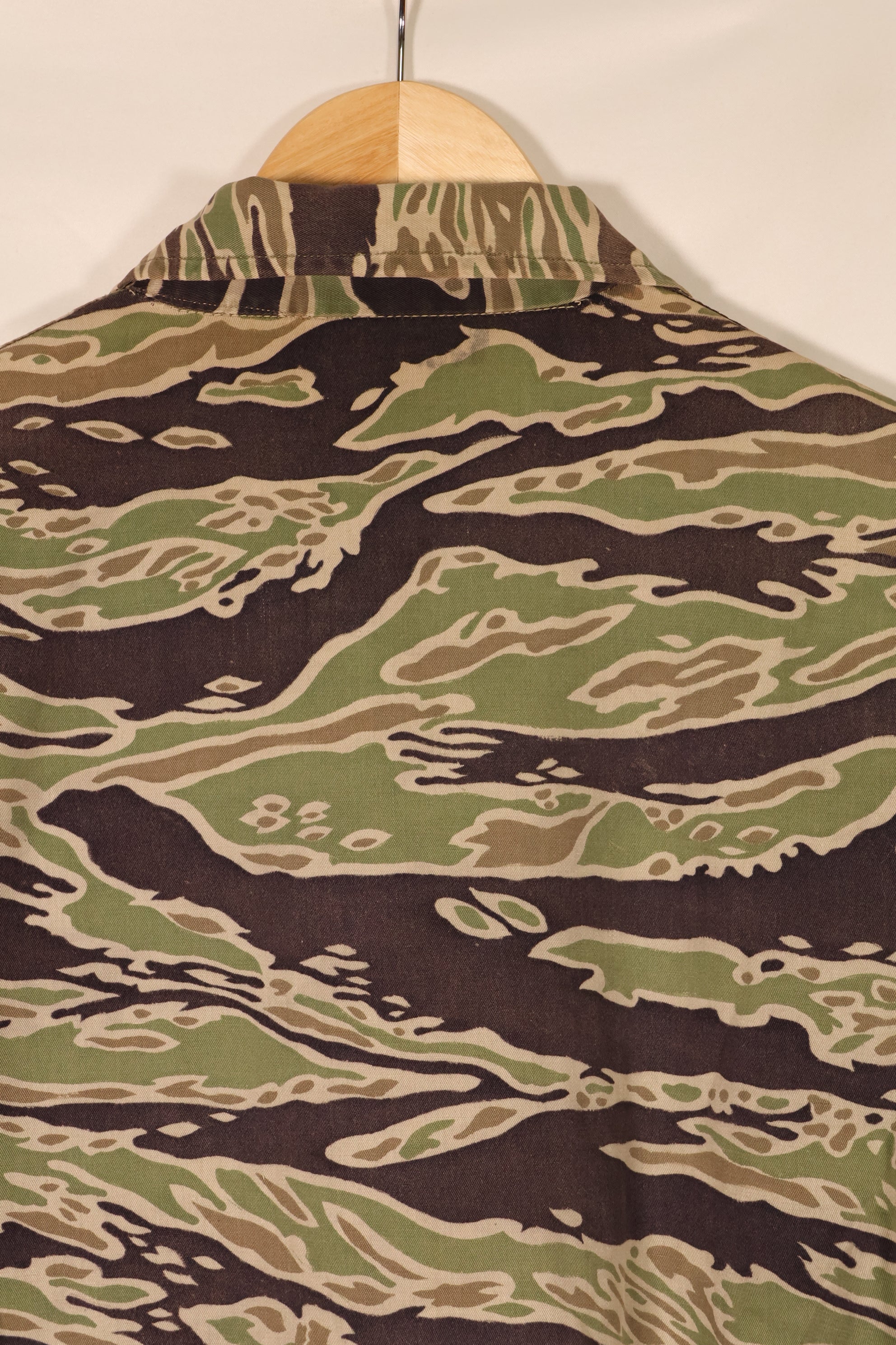 Late 1960s—Estimated US-S—Late War Lightweight—Tiger Stripe—Shirt—Some wear and fading—Used