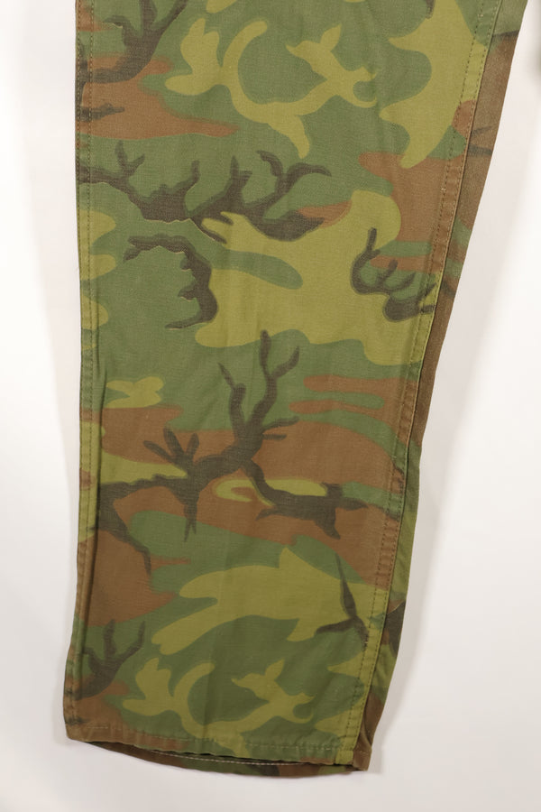 1960s Invisible Leaf Camouflage U.S. Army Utility Pants Cut Almost Unused