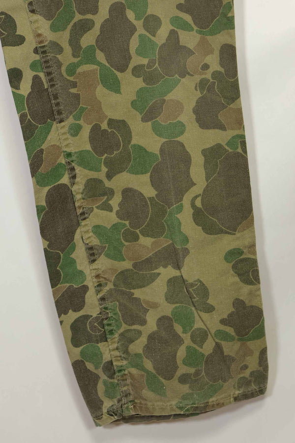 1970s civilian frogskin camouflage hunting pants, used.