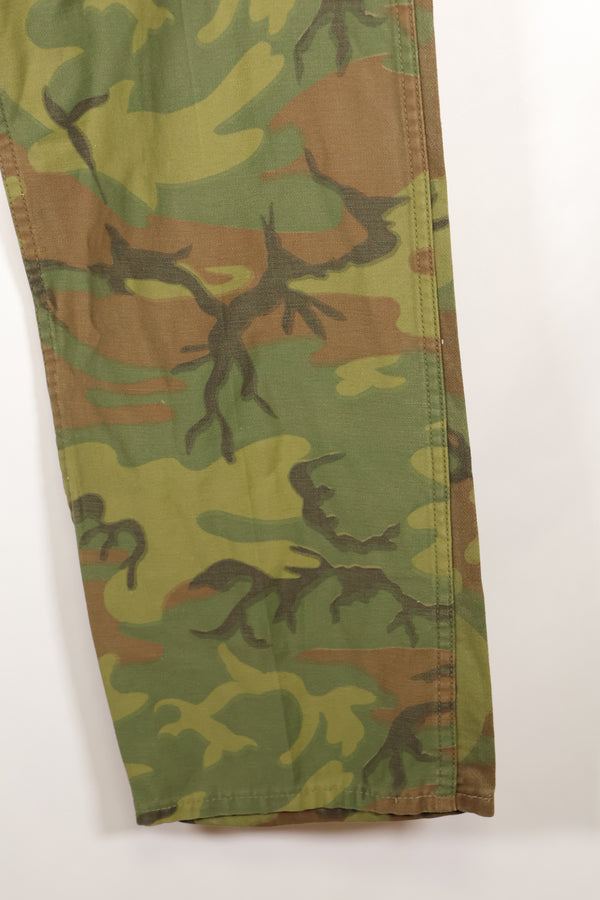 1960s Invisible Leaf Camouflage U.S. Army Utility Pants Cut Almost Unused